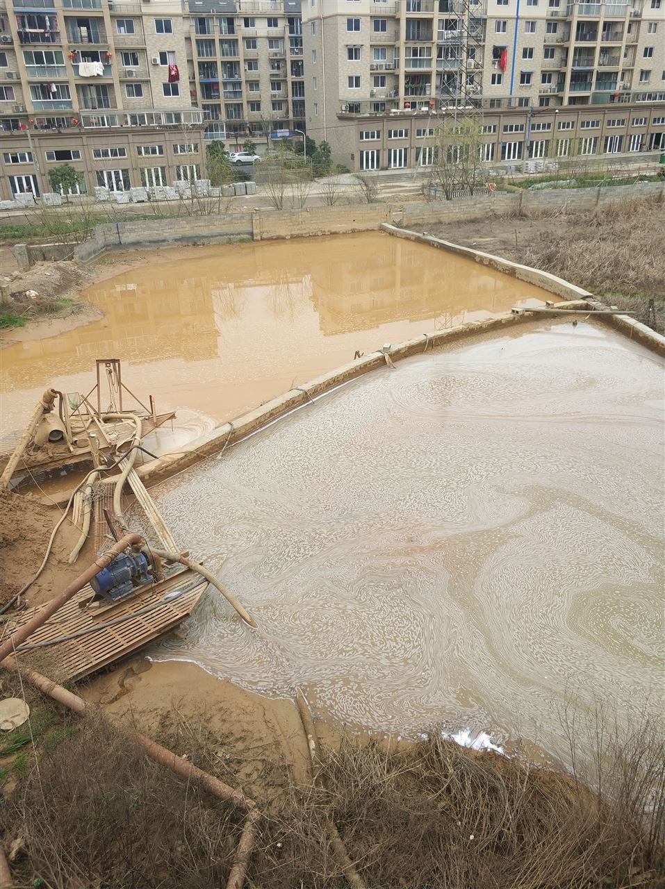 中沙沉淀池淤泥清理-厂区废水池淤泥清淤